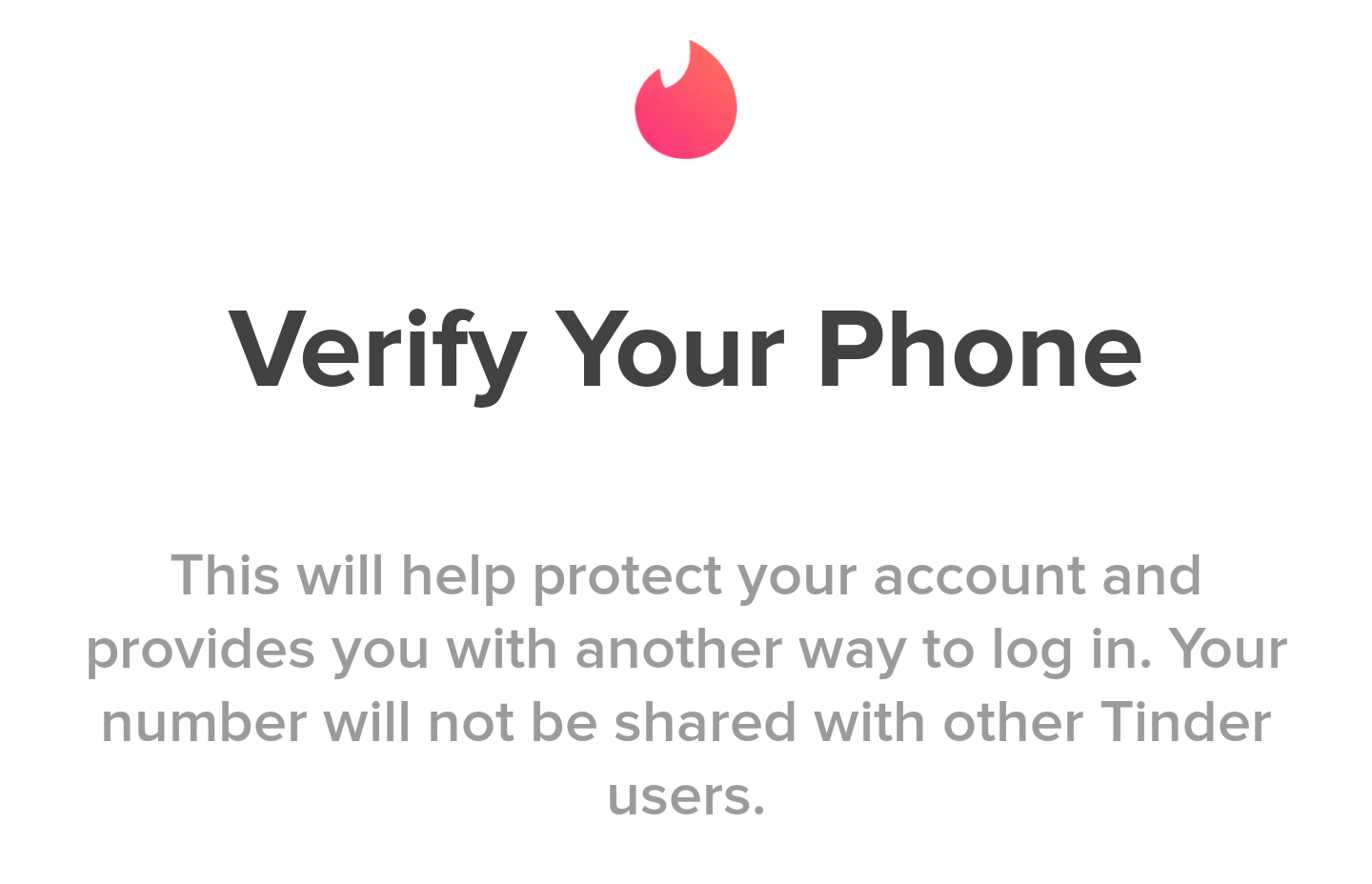 Should I use my real phone number for Tinder verification code?
