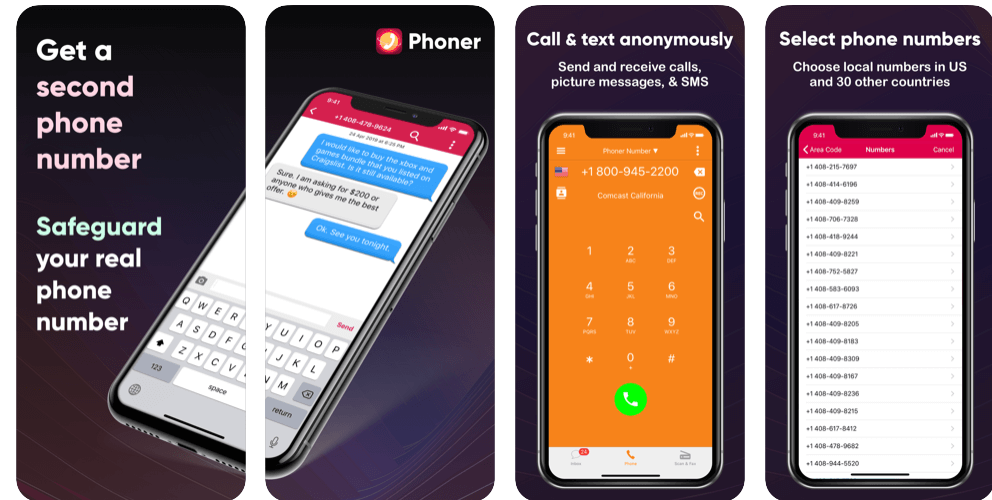 Phoner's burner phone numbers are a great alternative to burner phones