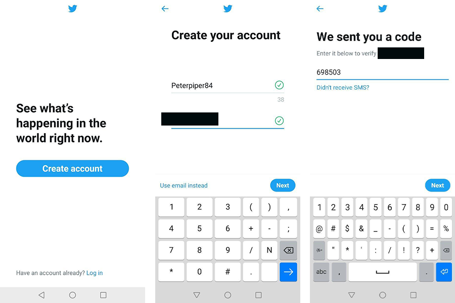 How to get Twitter verification code without your phone number