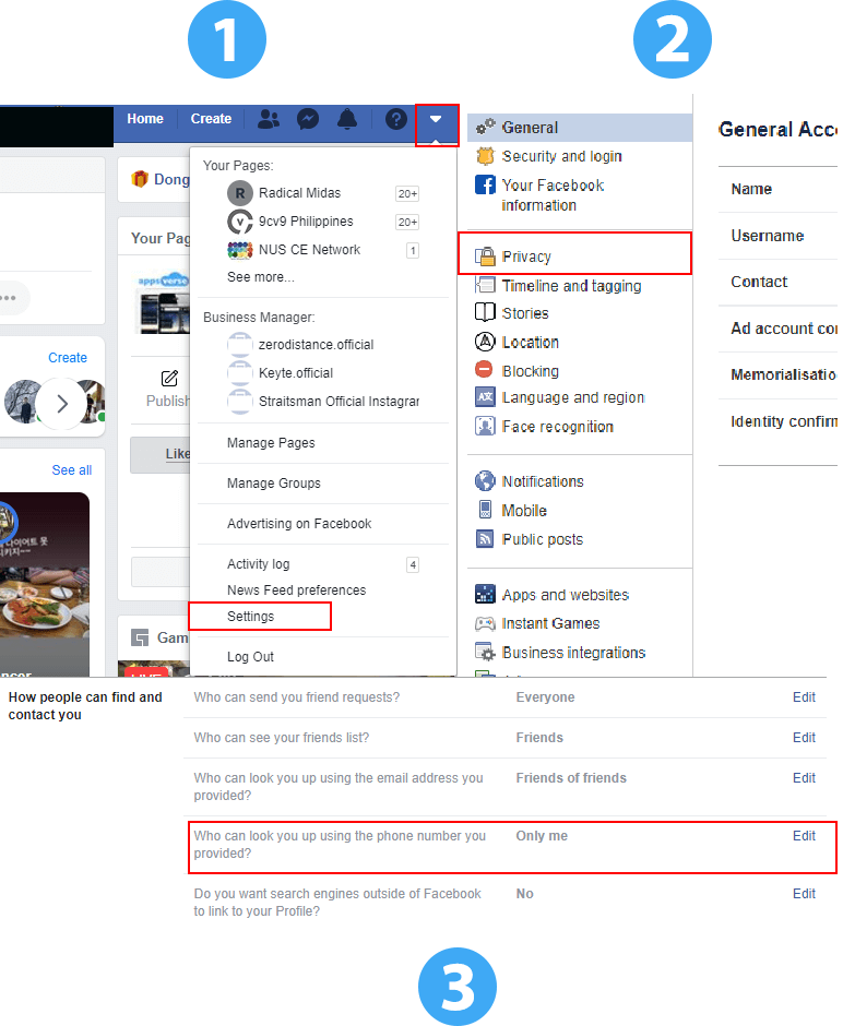 ¿Cómo encuentras el número de alguien en Facebook?