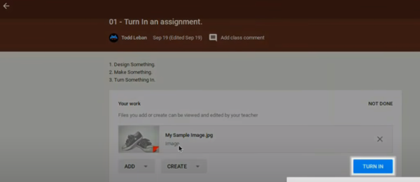 how to upload homework in google classroom