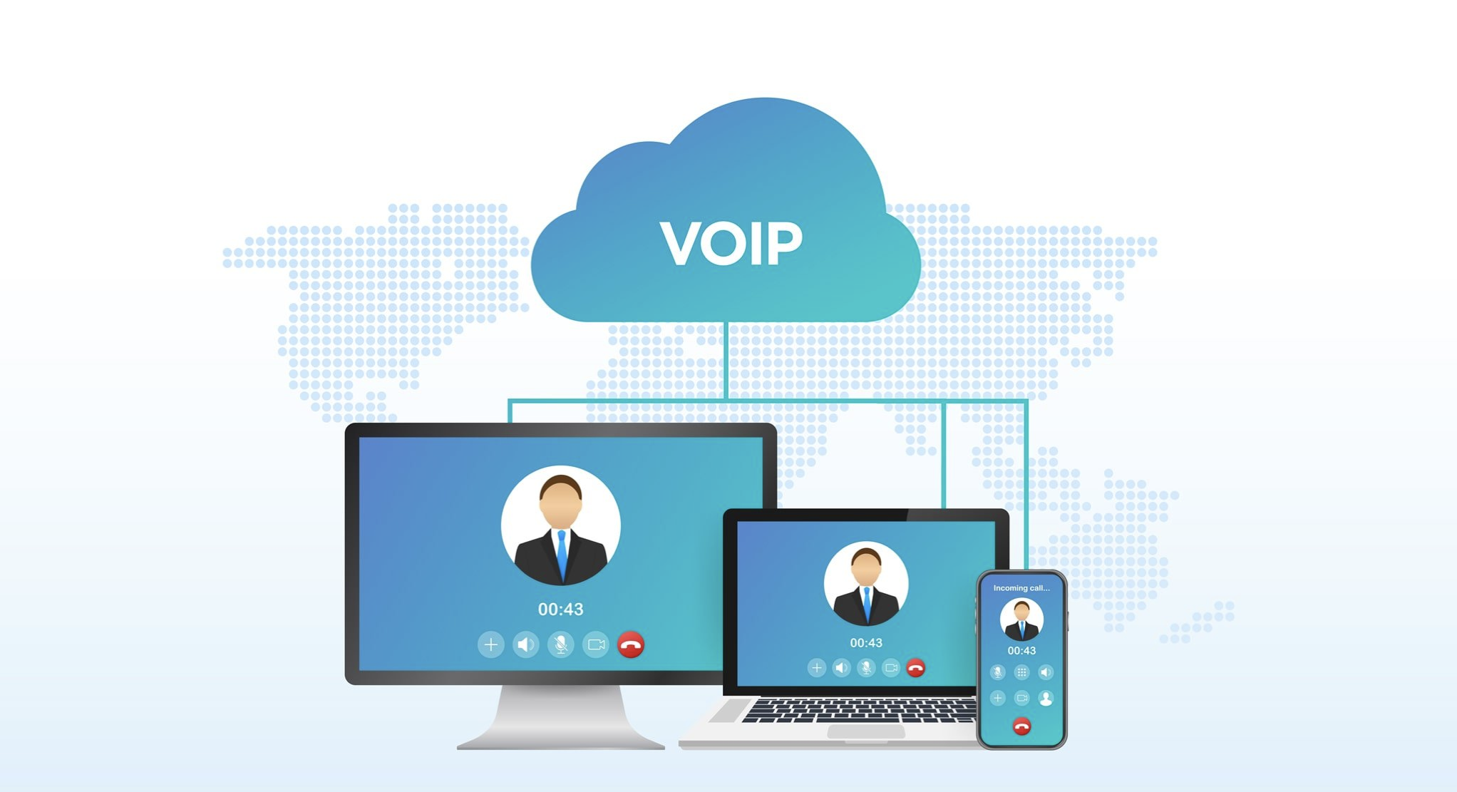 how to create a application to make viop call
