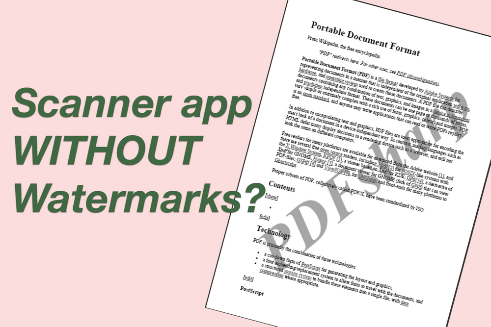 Looking for scanner app without watermark? Here's a scan app (FREE) You