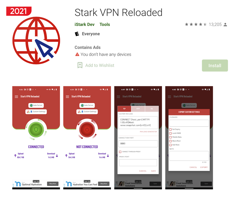 stark vpn