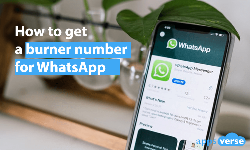 How to get a burner number for WhatsApp