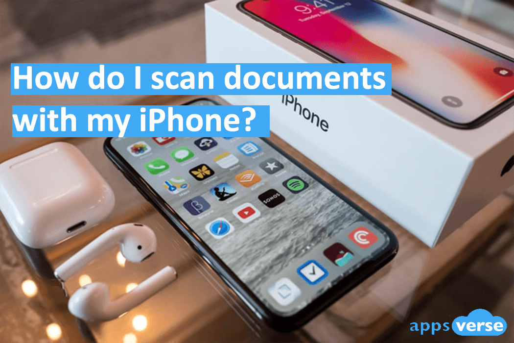How do I scan documents with my iPhone?