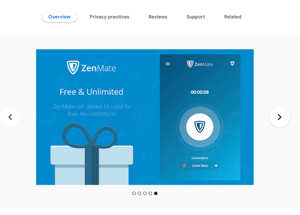 Zenmate for Google Chrome - Best VPN Alternatives Out There